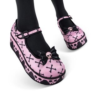 Pink Bones Hot Chocolate Mary Jane Platforms